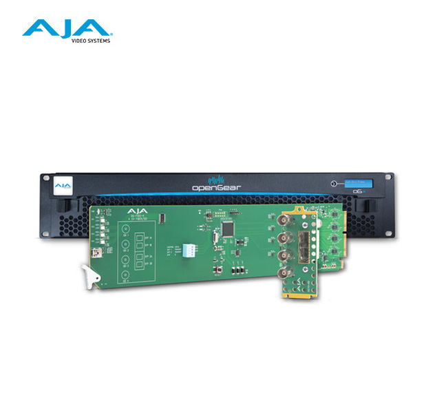 AJA OG-FiDO-4X Transmisor/receptor de 4 canales 12G-SDI/fibra óptica LC monomodo (2 TX/2 RX)