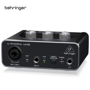 Behringer UM2 Interfaz audio USB 2x2 con preamplificador de micrófono XENYX