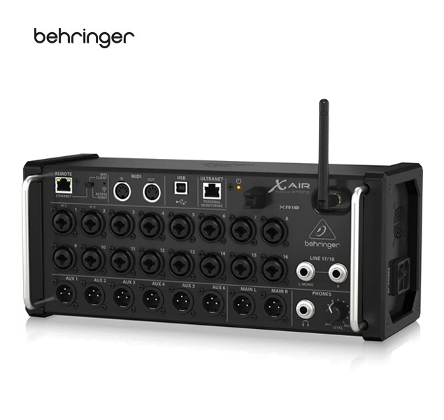 Behringer XR18 Mezclador digital de 18 entradas para tabletas con 16 preamplificadores